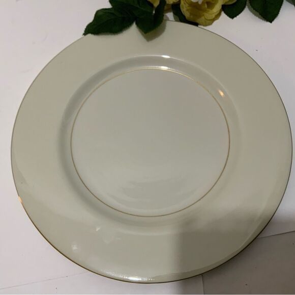 Theodore Haviland Gramercy 10 3/4  Inch dinner plate With Gold Trim set of 2 G8 - Picture 7 of 10